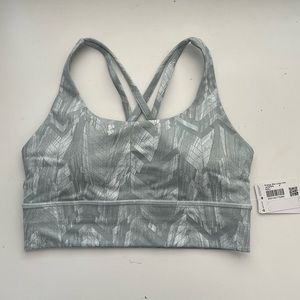 Lululemon Longline Energy Bra Reverberate Chevron, size 6